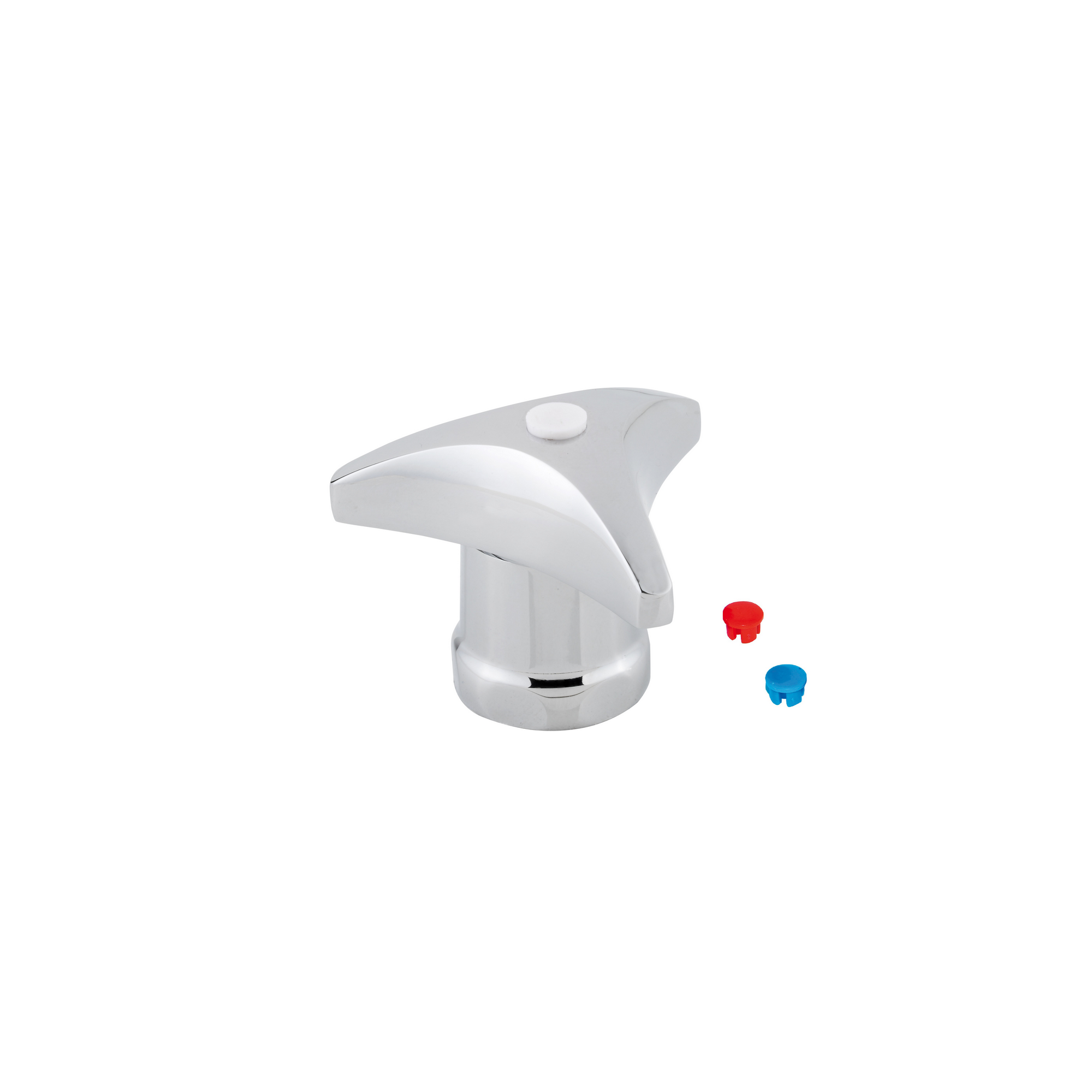 Trecorngriff verchromt für 1/2" Oberteil, Markierung blau/rot/weiß