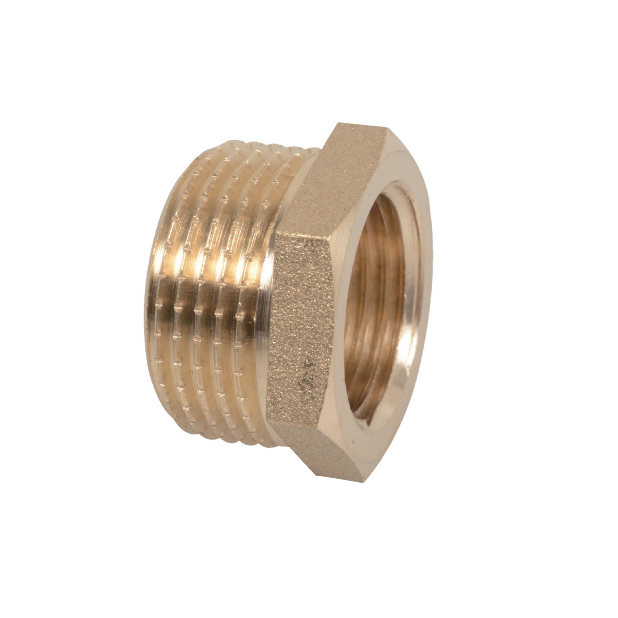 Reduzierstück Messing blank 3/8" AG x 1/4" IG