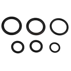 O-Ring Gummi für GROHE Oberteil 3/8" und 1/2", 6-teilig