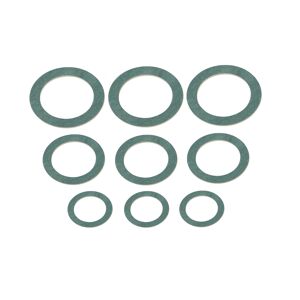 Verschraubungsdichtung HD Fiber Ø 10 x 15 x 2/11 x 18 x 2/15 x 24 x 2 mm, für 3/8"/ 1/2"/ 3/4", 9-teilig