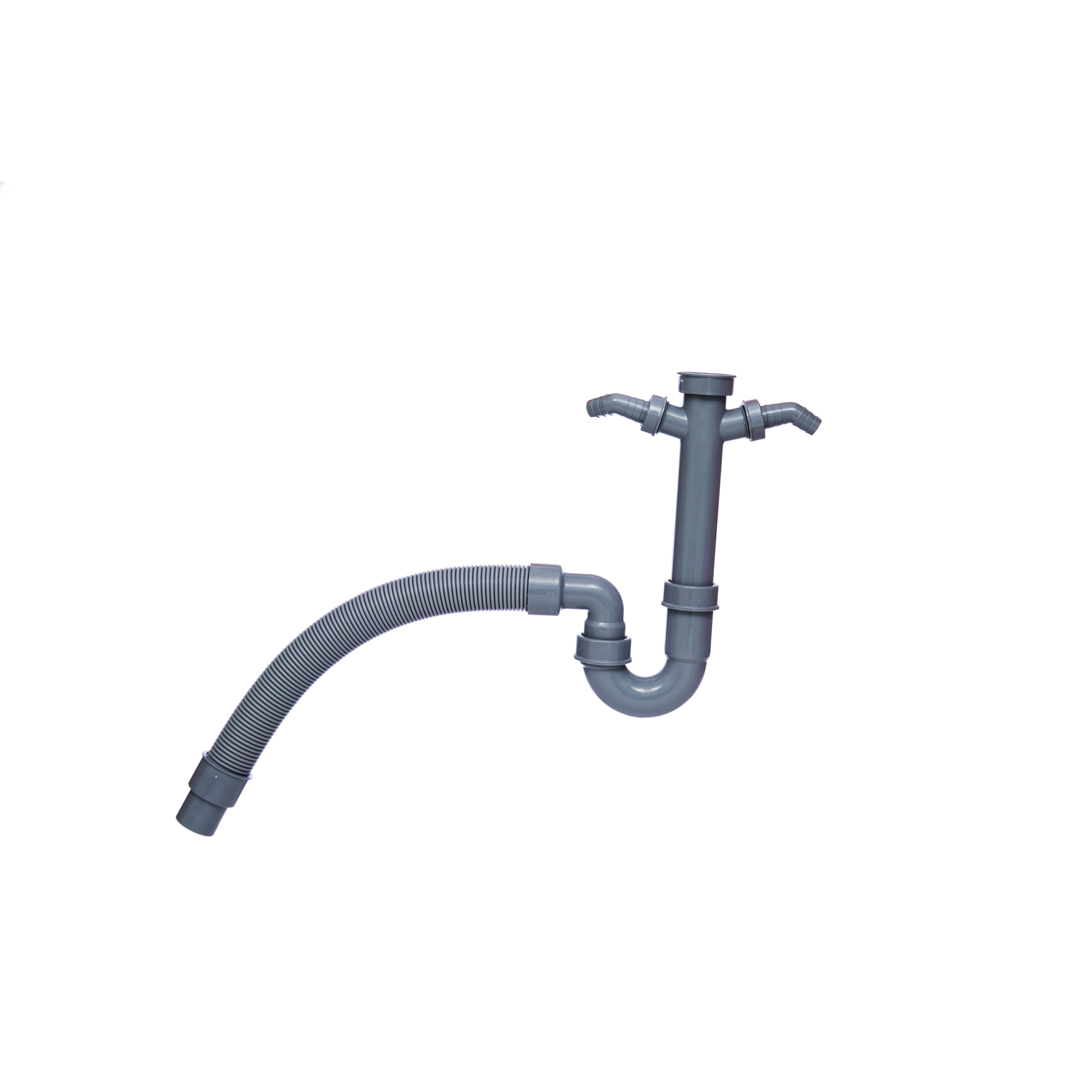 Spültisch-Röhrensiphon 'Eco-Save' grau 1 1/2" IG x DN 40/50 mm, flexibel