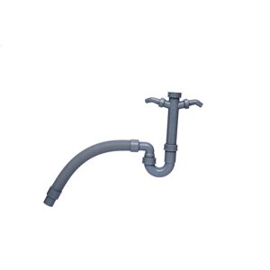 Spültisch-Röhrensiphon 'Eco-Save' grau 1 1/2" IG x DN 40/50 mm, flexibel