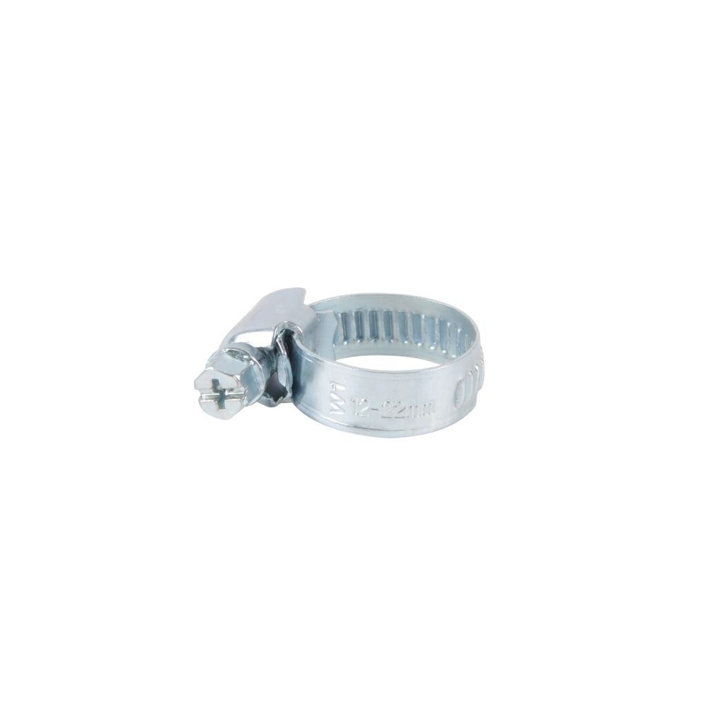 Schlauchklemme Stahl verzinkt Ø 12-22 x 9 mm für 1/2", 2 Stück