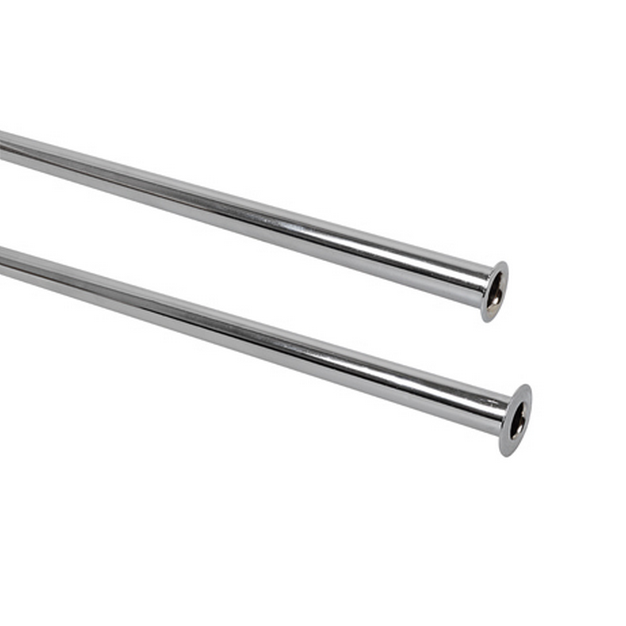 Anschlussrohr Kupfer verchromt Ø 10 x 1000 mm, für 1/2“ oder 3/8“
