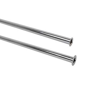 Anschlussrohr Kupfer verchromt Ø 10 x 1000 mm, für 1/2“ oder 3/8“