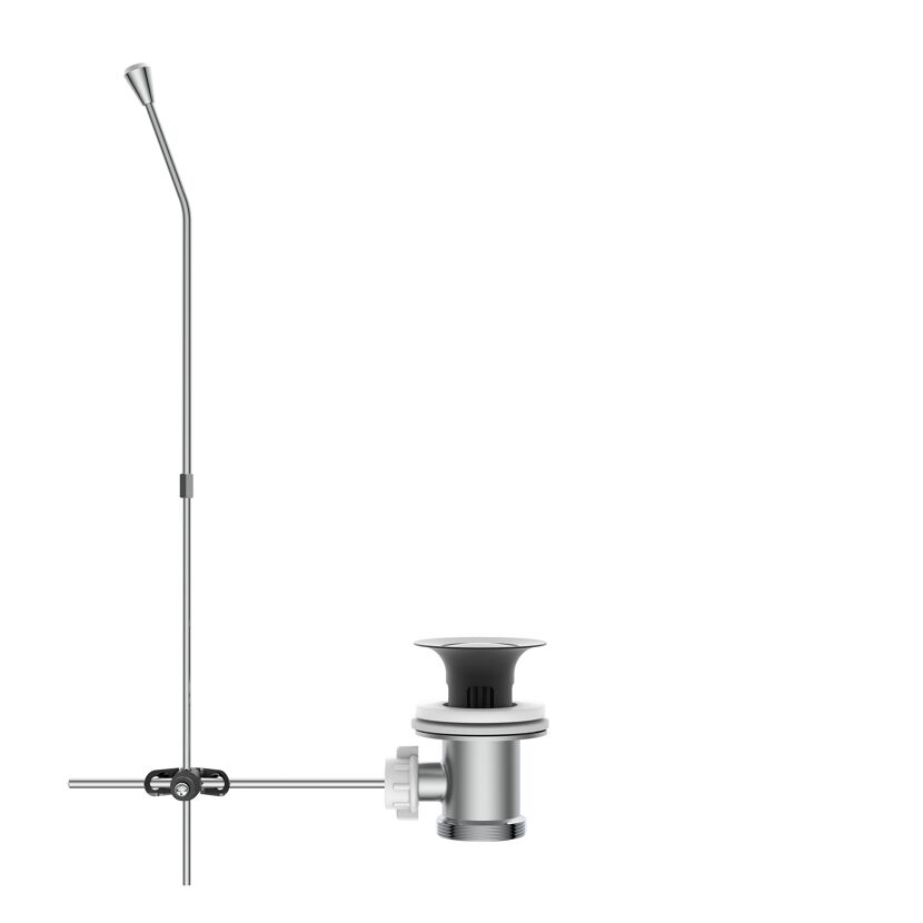 Exzentergarnitur schwarz matt 1 1/4", für Waschtisch