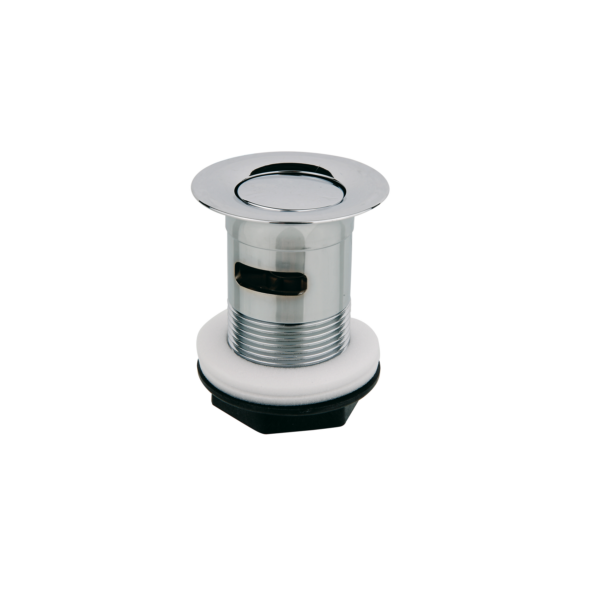 Universal-Kippventil Kunststoff verchromt 1 1/4", mit Überlauf