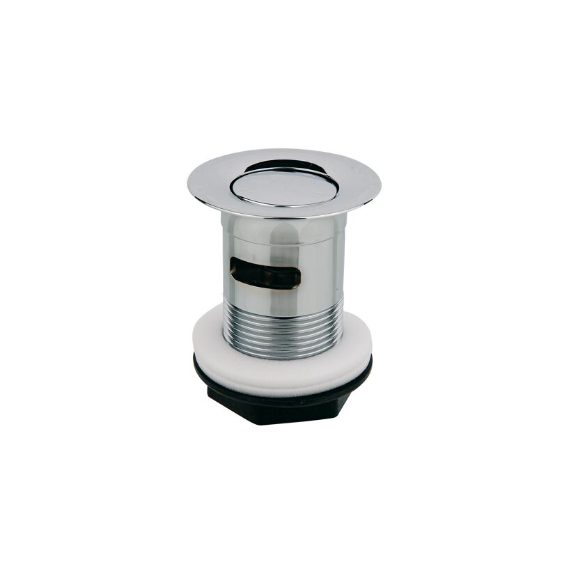Universal-Kippventil Kunststoff verchromt 1 1/4", mit Überlauf