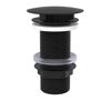 Ablaufventil schwarz matt 1 1/4" x 100 mm, ohne Überlauf
