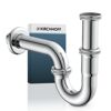 Röhrensiphon 'Plus' verchromt 1 1/4" x 32 mm, mit Rosette