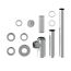 Design-Flaschensiphon Kunststoff verchromt 1 1/4'' x 32 mm