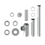 Design-Flaschensiphon Kunststoff verchromt 1 1/4'' x 32 mm