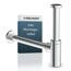 Design-Flaschensiphon Kunststoff verchromt 1 1/4'' x 32 mm