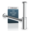 Design-Flaschensiphon Kunststoff verchromt 1 1/4'' x 32 mm