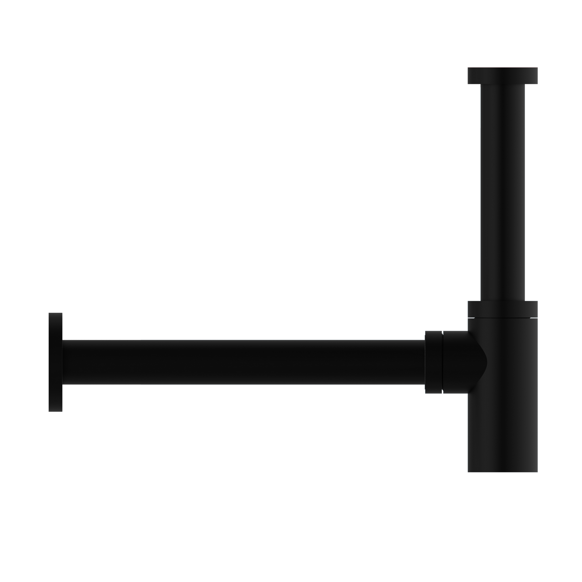 Design-Flaschensiphon Kunststoff schwarz 1 1/4'' x 32 mm