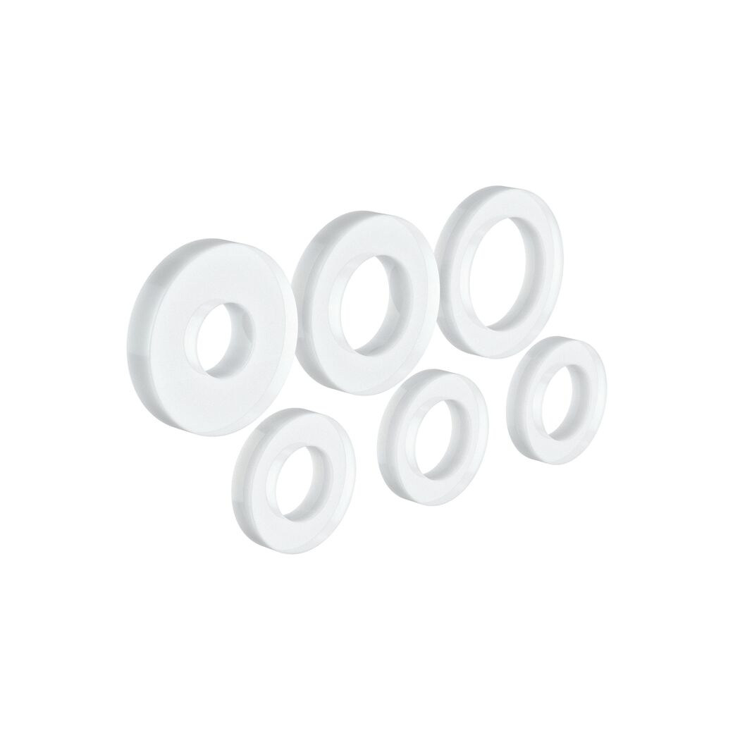 Quetschdichtungs-Sortiment Silikon für 3/8" 1/2" x 8/10/12 mm, 6-teilig