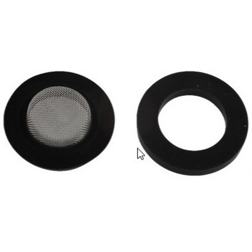Verschraubungsdichtung Gummi Ø 14,5 x 26 x 3/16 x 26,5 x 3 mm für Zulaufschlauch 3/4", 2-teilig