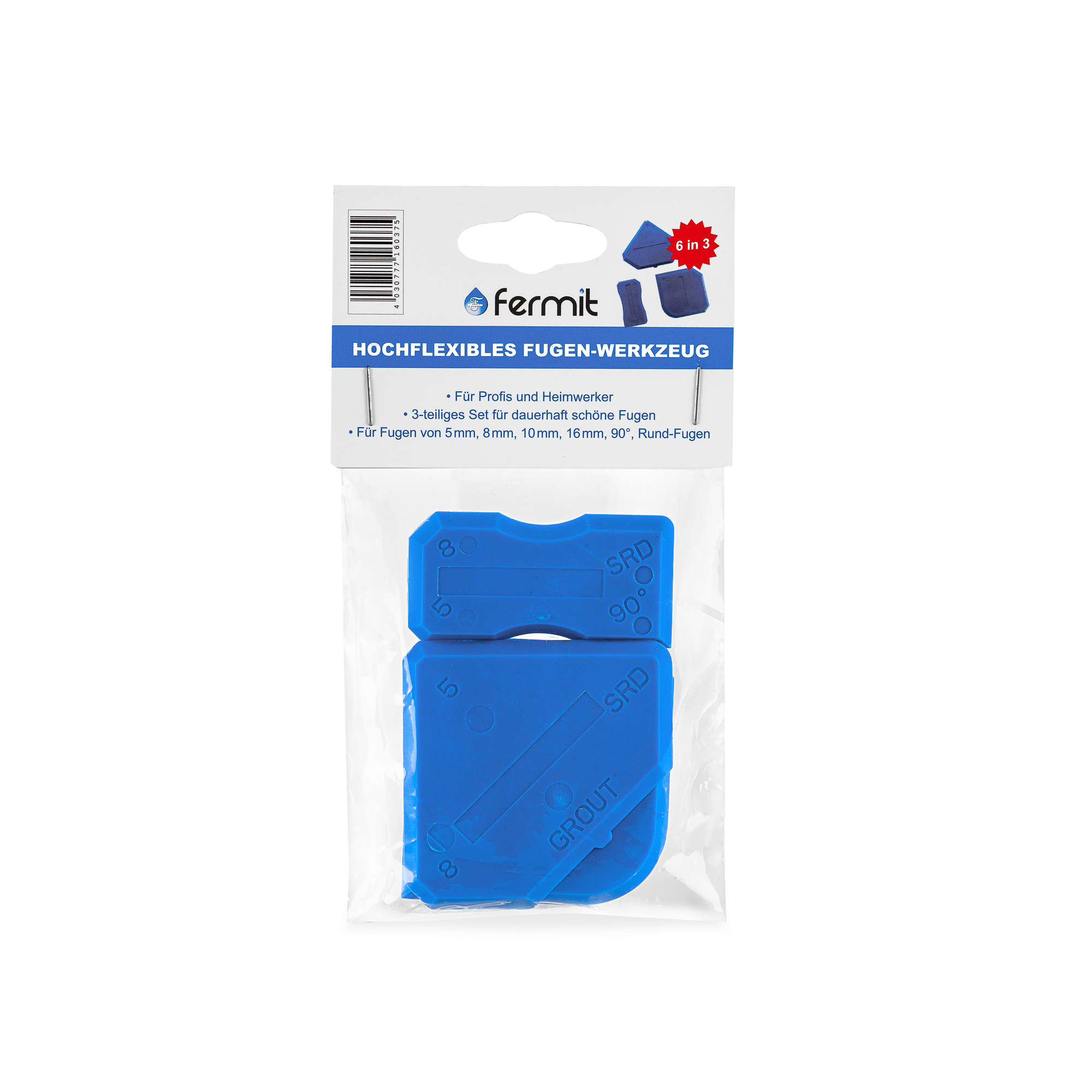Fugenwerkzeug blau 3er-Set