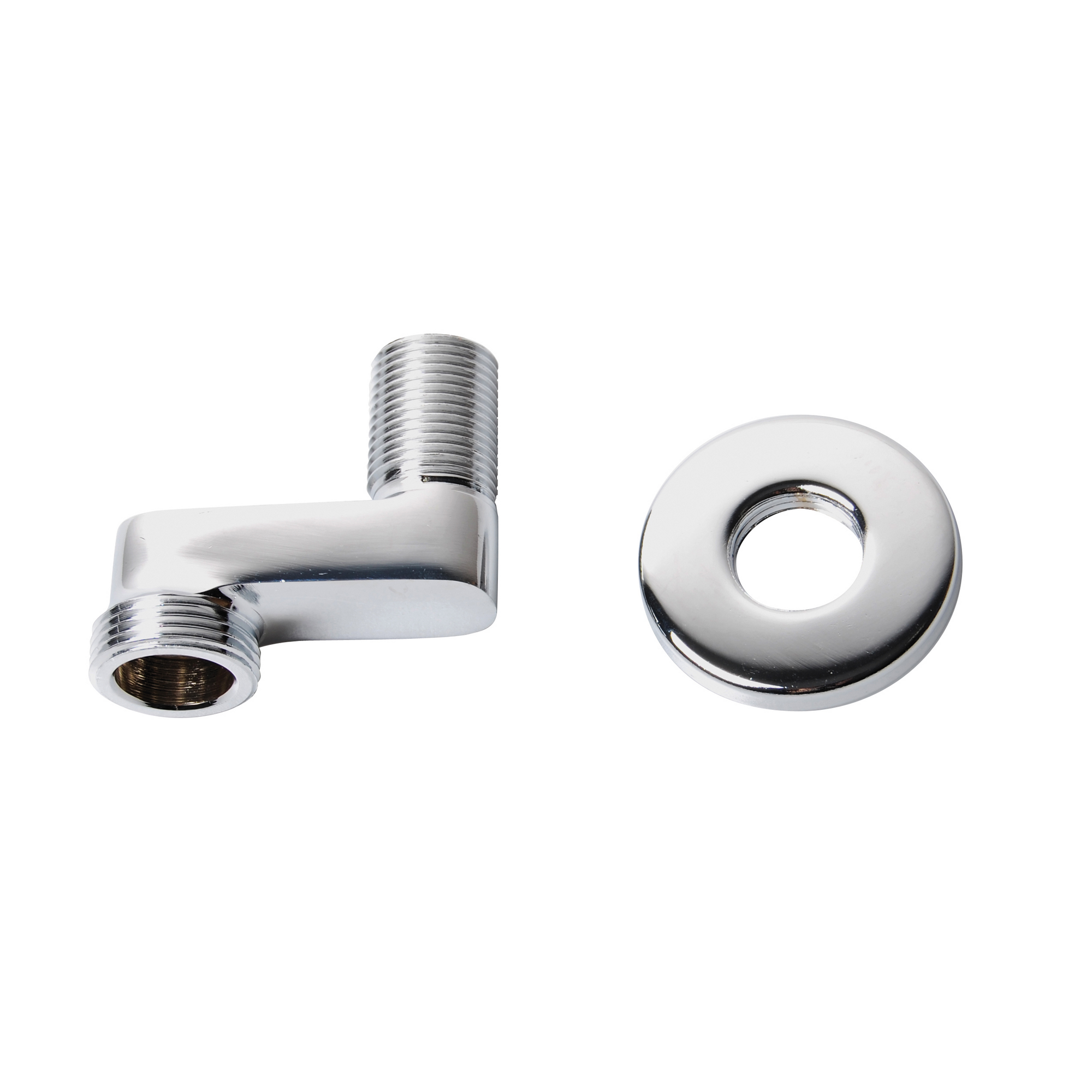 S-Anschluss 1/2" AG x 40 mm x 3/4" AG, mit Gewinderosette