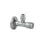 Eckventil 'Benkiser' chromfarben 1/2" x 3/8" x 10 mm mit Schubrosette und Filter
