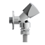 GA-Wandventil verchromt 1/2" AG, mit Rückflussverhinderer