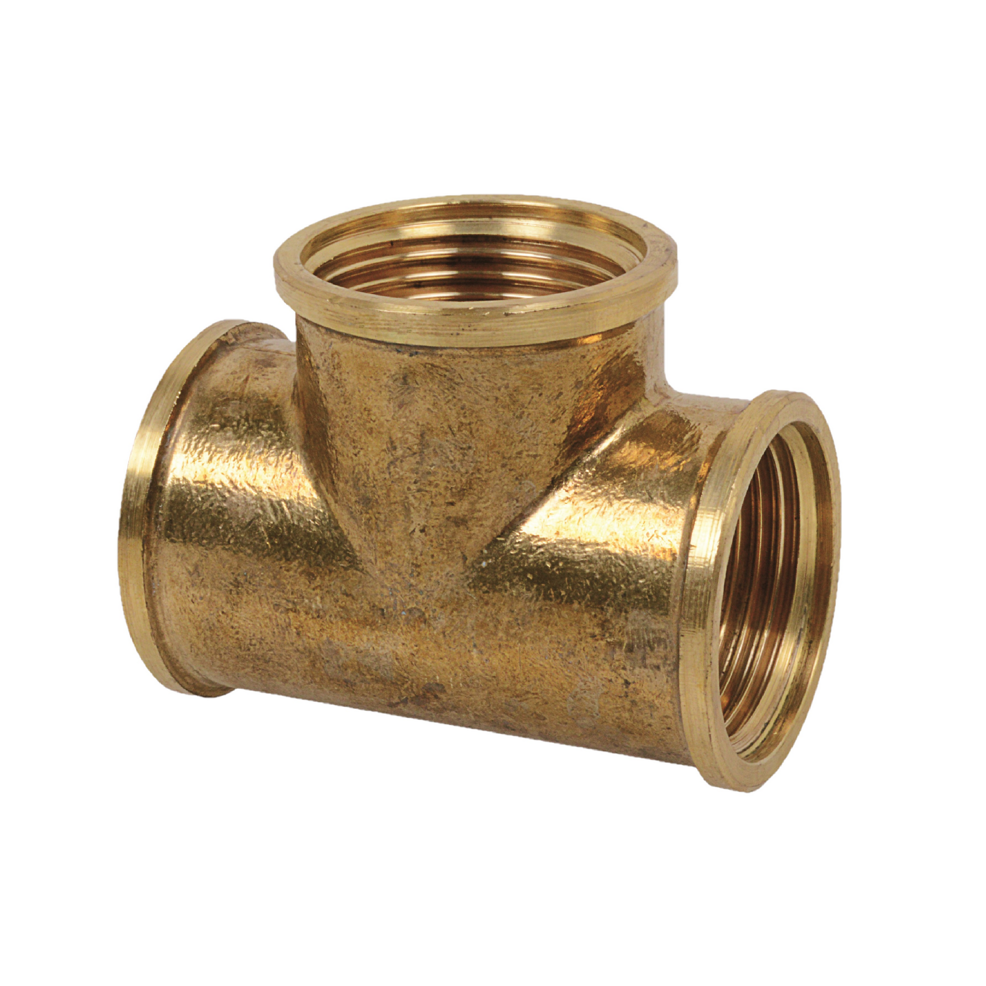 T-Stück Messing blank 3/8" IG