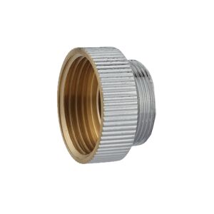Übergangsstück Messing verchromt 1/2" IG x M22 AG