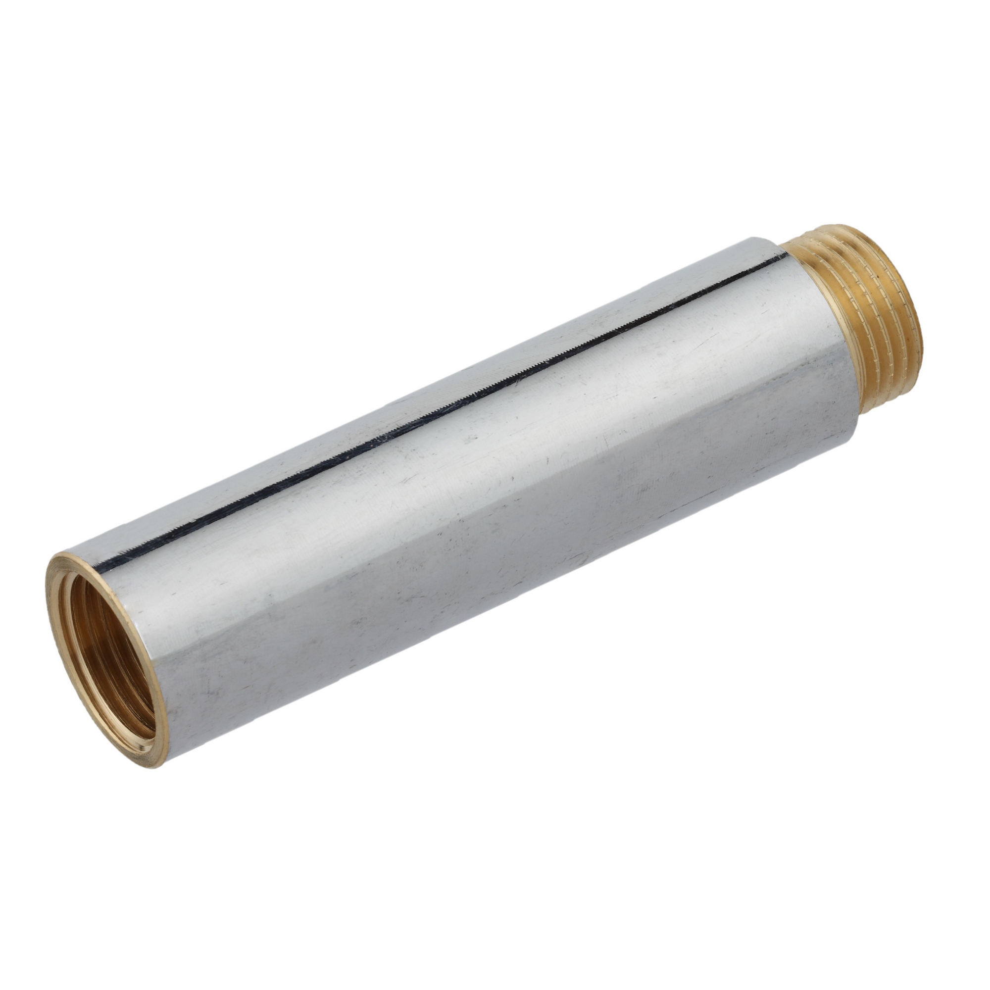 Hahnverlängerung Messing verchromt 1/2" x 100 mm