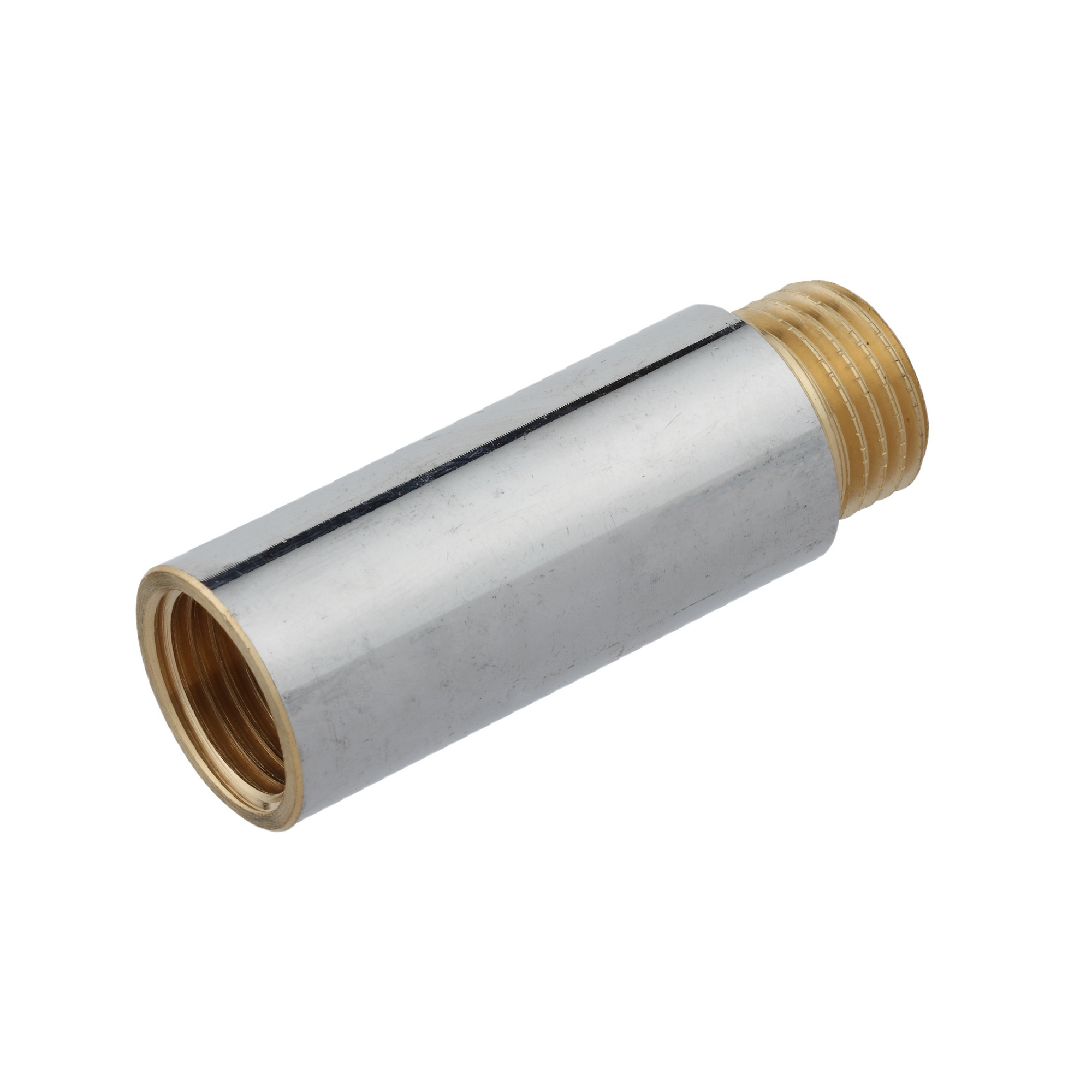 Hahnverlängerung, Messing verchromt, 3/4" x 65 mm