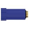Baustopfen Kunststoff blau 1/2", mit Messinggewinde