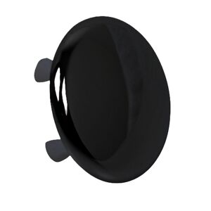 Waschtisch-Überlaufrosette schwarz matt 18 - 22 mm, zum Klemmen