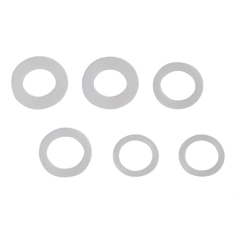 Mischdüsendichtungs-Set Silikon weiß, 6-teilig