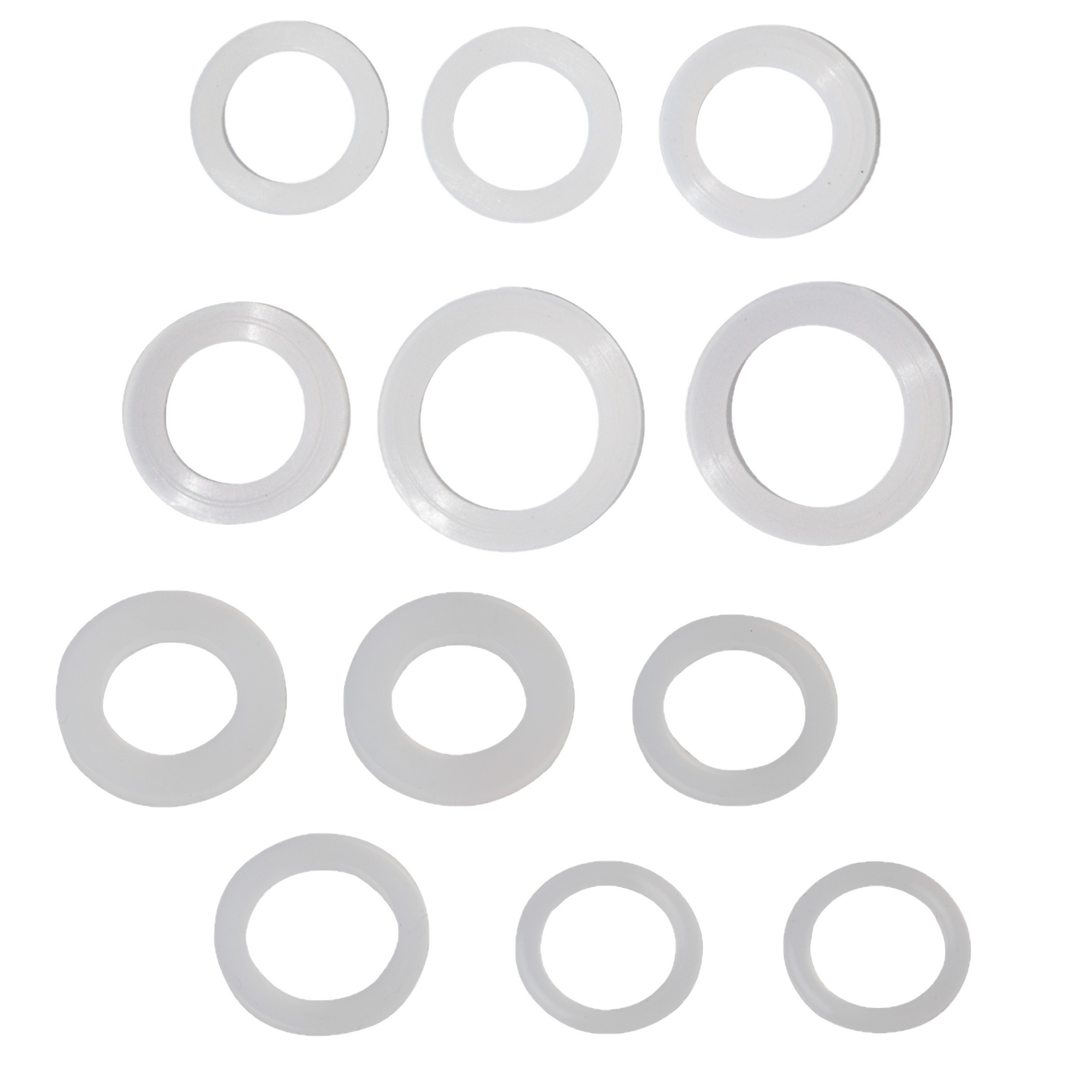 Mischdüsendichtung Silikon für M16/M18/M20/M22/M24/M28, 12-teilig