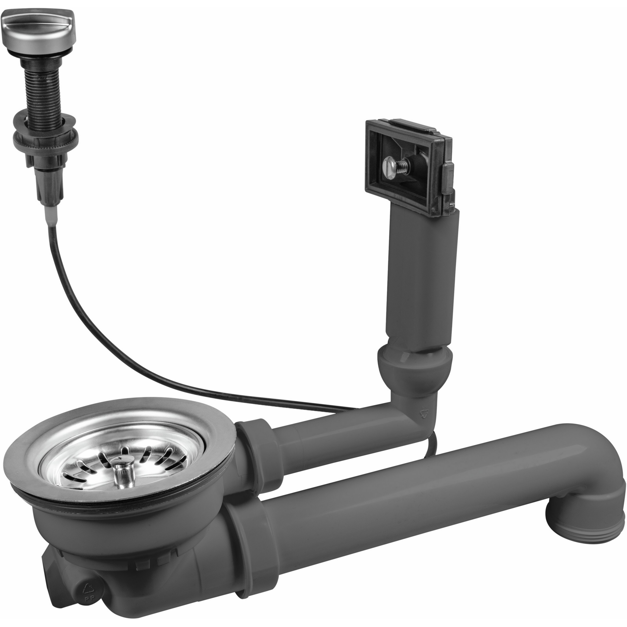 Körbchenventil mit Drehexcenter u. Über. 1"