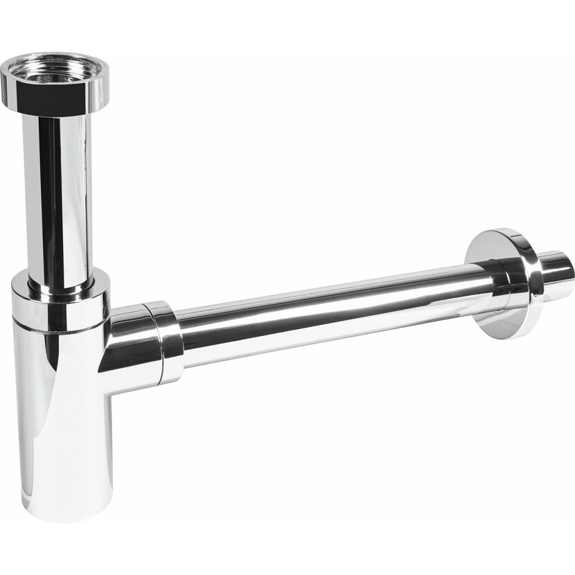 Tassensiphon chromfarben rund 1 1/4"