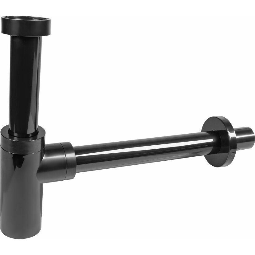 Tassen-Siphon Kunststoff schwarz 34 cm