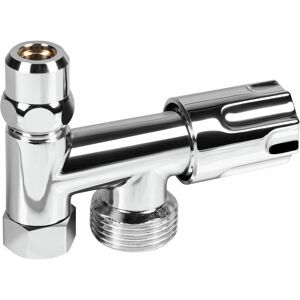 Maschinen-Eckventil chromfarben 3/8"