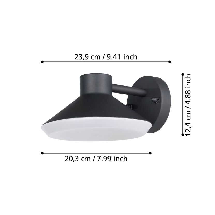 Außenwandleuchte 'Ninarella' 4,6 W IP 44 warmweiß 20,3 x 11 x 20,5 cm