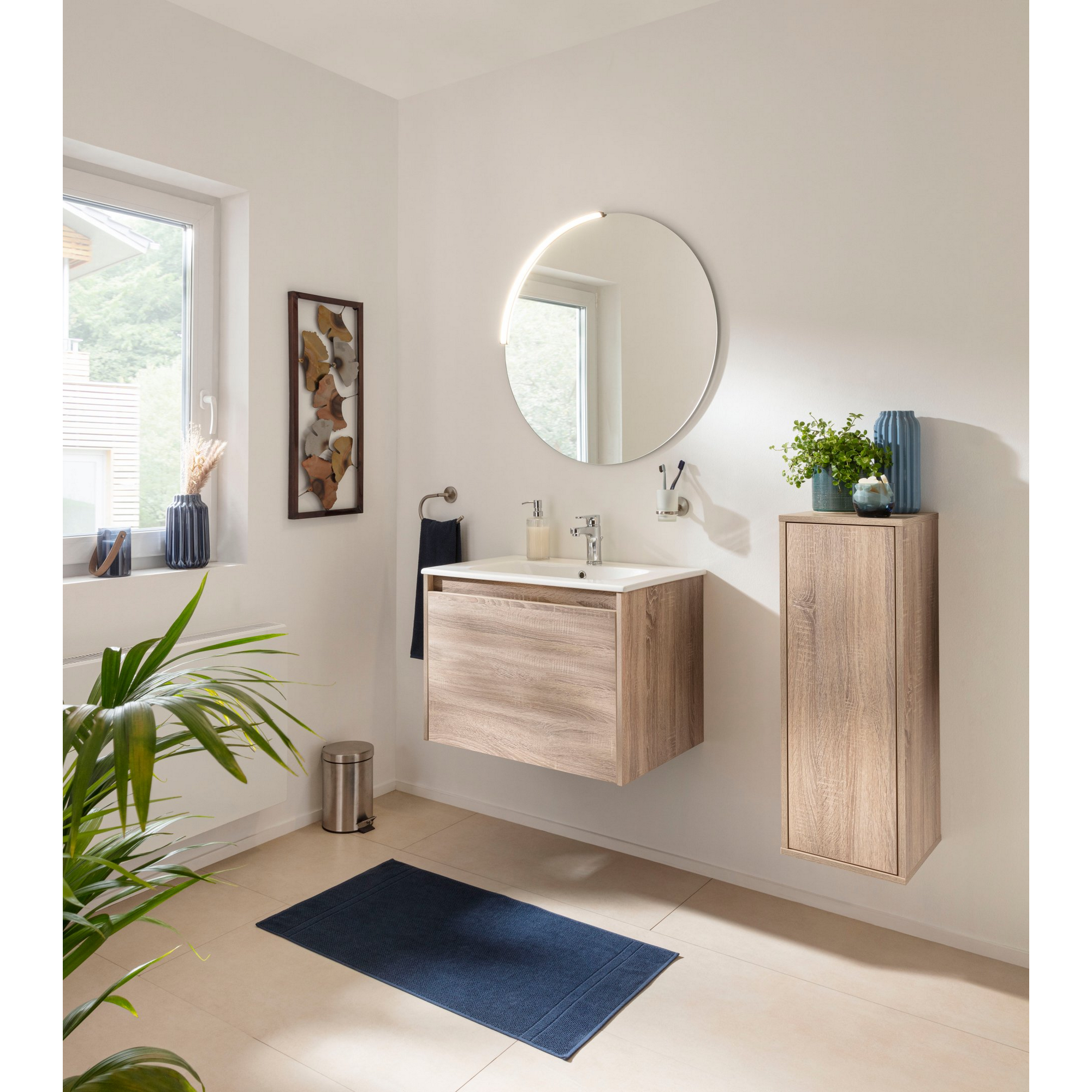 LED-Spiegel 'Moon' Ø 80 cm