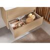 Waschbecken mit Unterschrank 'Compact Line' eichefarben 71 x 51,5 x 46,5 cm