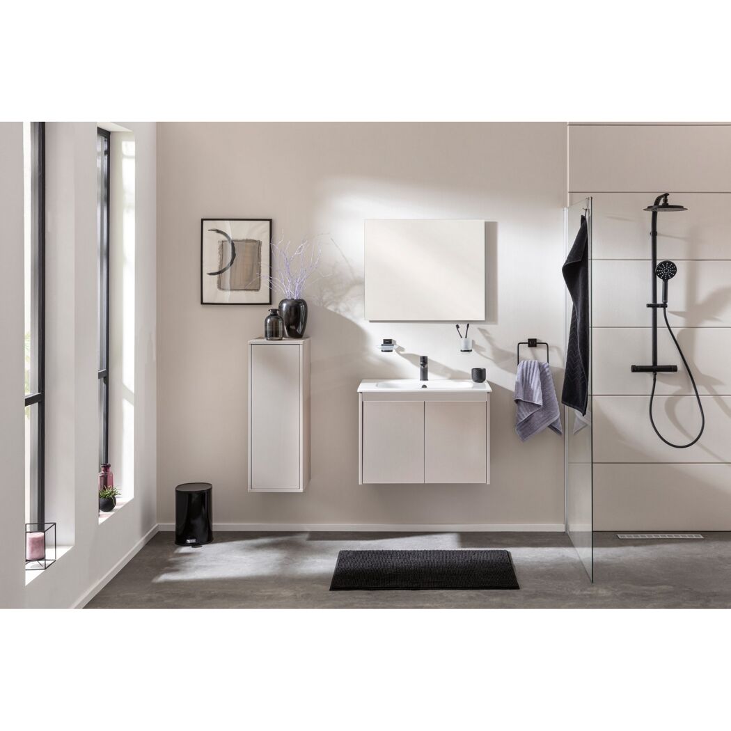 Waschbecken mit Unterschrank 'Compact Line' kaschmir 71 x 51,5 x 46,5 cm