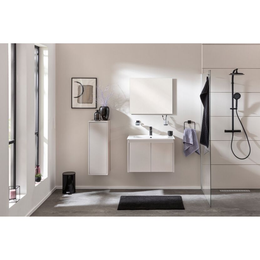 Waschbecken mit Unterschrank 'Compact Line' kaschmir 71 x 51,5 x 46,5 cm