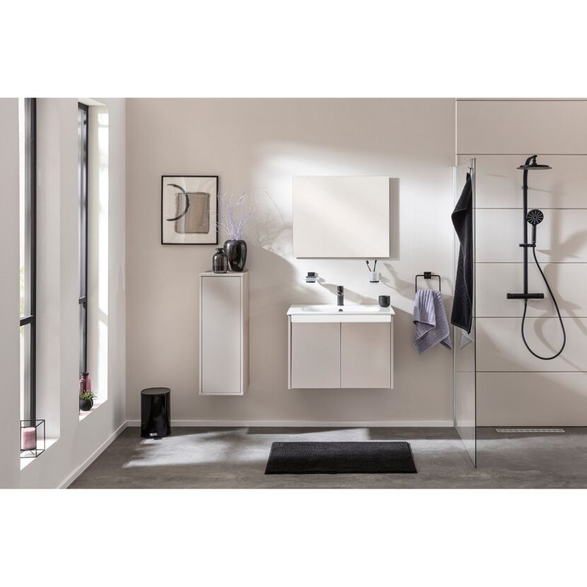 Waschbecken mit Unterschrank 'Compact Line' kaschmir 71 x 51,5 x 46,5 cm