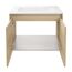 Waschbecken mit Unterschrank 'Compact Line' eichefarben 71 x 51,5 x 46,5 cm