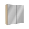 Spiegelschrank 'Compact Line' eichefarben 70 x 68 x 15,6 cm