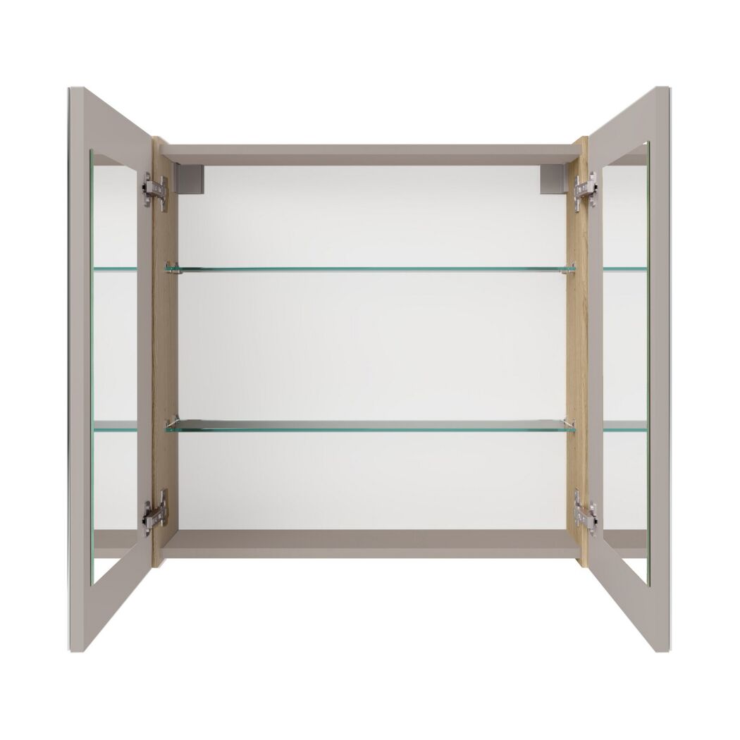 Spiegelschrank 'Compact Line' eichefarben 70 x 68 x 15,6 cm