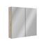 Spiegelschrank 'Compact Line' braun 70 x 68 x 15,6 cm