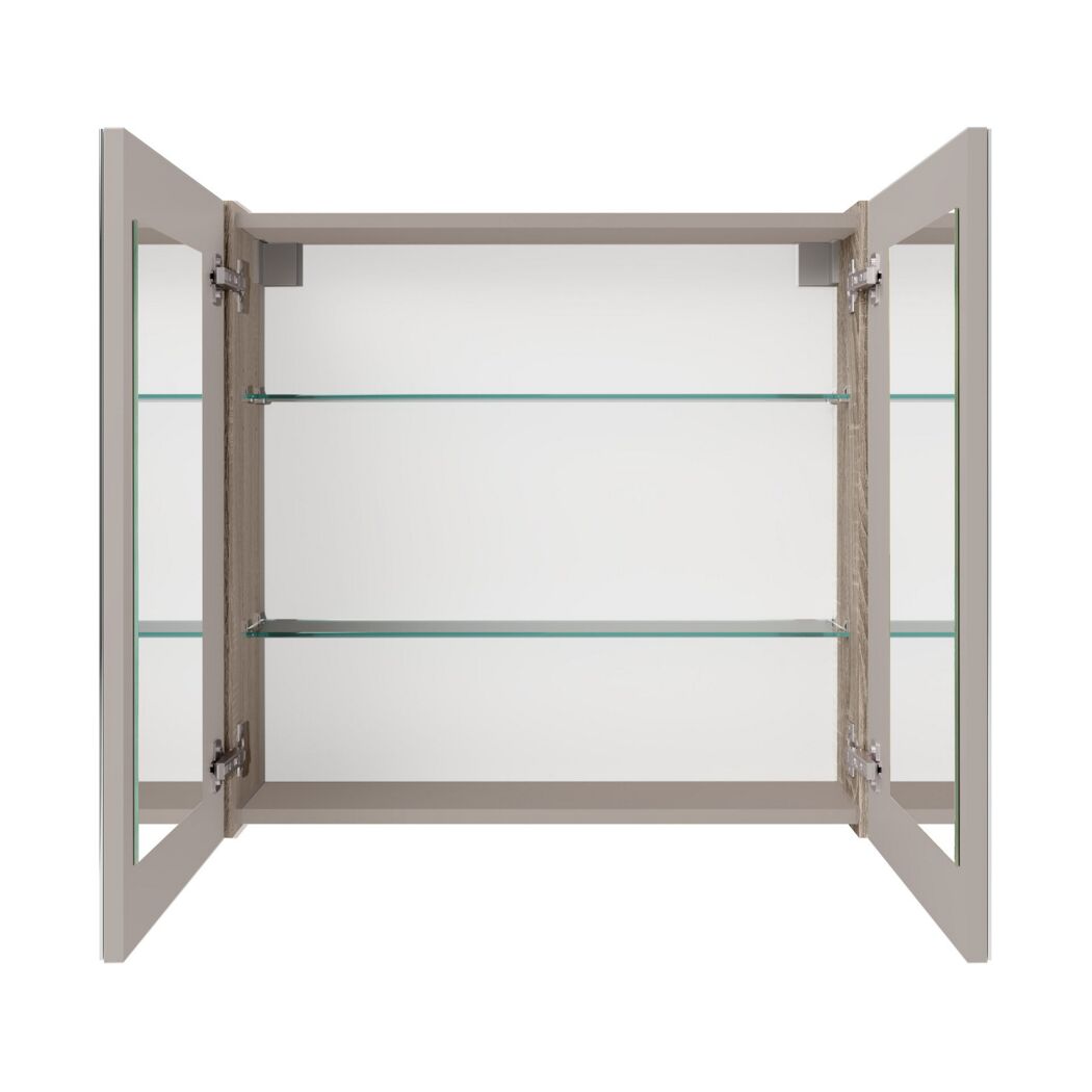 Spiegelschrank 'Compact Line' braun 70 x 68 x 15,6 cm
