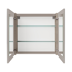 Spiegelschrank 'Compact Line' braun 70 x 68 x 15,6 cm