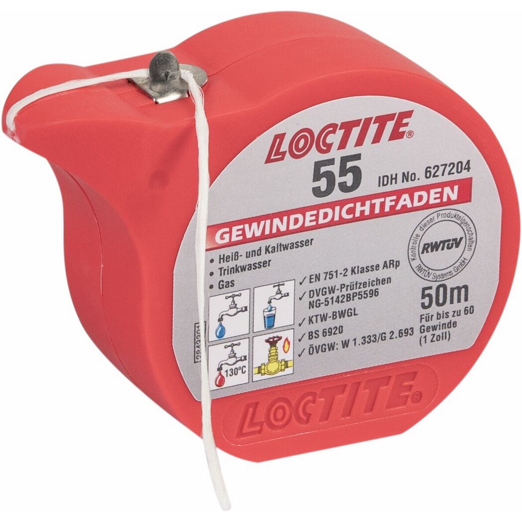 Gewindedichtfaden 'Loctite 55' in Dose 50 m